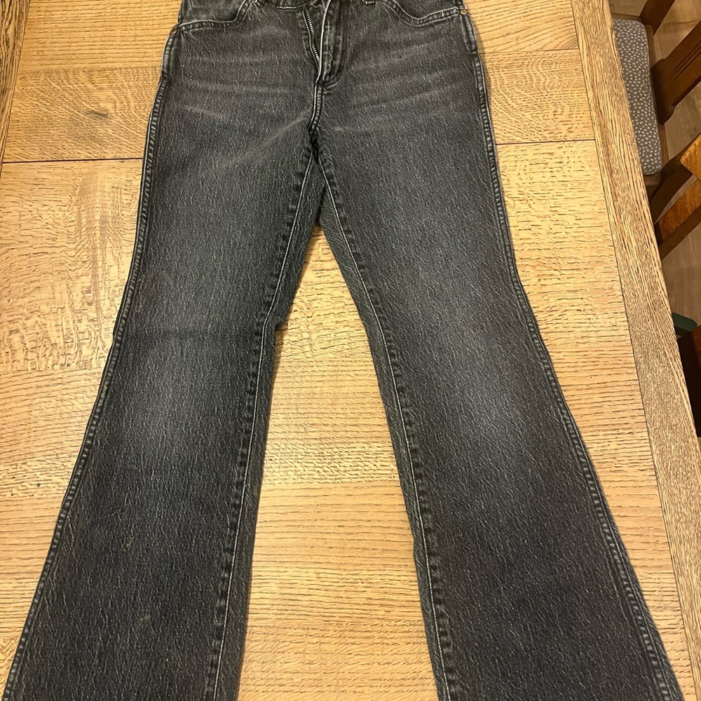 Wrangler Women's Dark Gray Flare Jeans